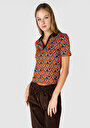 thumb-Afficher les détails de T-shirt À Manches Courtes Multicolou Slim Fit  Femme