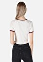 thumb-Afficher les détails de T-shirt À Manches Courtes Blanc Slim Fit  Femme