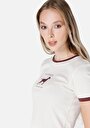 thumb-Afficher les détails de T-shirt À Manches Courtes Blanc Slim Fit  Femme