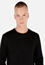 thumb-Afficher les détails de T-shirt À Manches Longues Noir Regular Fit  Homme