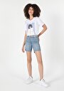 thumb-Afficher les détails de Short Denim Regular Fit Femme