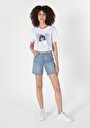 thumb-Afficher les détails de Short Denim Regular Fit Femme