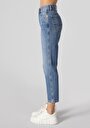 thumb-Afficher les détails de 893 Julia Pantalon Bleu   En  Boyfriend Fit Femme