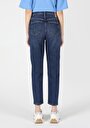 thumb-Afficher les détails de 896  Maria Pantalon Bleu Tapered Leg  En  Mom Fit Femme