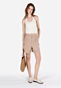 thumb-Afficher les détails de Short Beige Regular Fit Femme