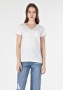 thumb-Afficher les détails de T-shirt À Manches Courtes Blanc Regular Fit  Femme