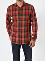 thumb-Afficher les détails de Chemise À Manches Longues Marron Regular Fit   Homme