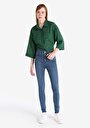 thumb-Afficher les détails de 760 Diana Pantalon Bleu   En  Skinny Fit Femme