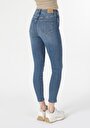 thumb-Afficher les détails de 760 Diana Pantalon Bleu   En  Skinny Fit Femme
