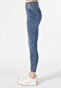 thumb-Afficher les détails de 760 Diana Pantalon Bleu   En  Skinny Fit Femme