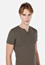 thumb-Afficher les détails de T-shirt À Manches Courtes Vert Slim Fit  Homme