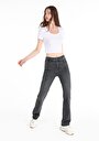 thumb-Afficher les détails de 792 Mila Pantalon Noir Slim Straight Leg  En  Regular Fit Femme