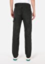 thumb-Afficher les détails de Pantalon Vert Loose Leg Medium Rise En Sergé Loose Fit Homme