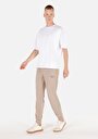 thumb-Afficher les détails de Pantalon De Survêtement Beige Slim Fit Homme