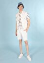 thumb-Afficher les détails de Gilet Blanc Slim Fit Homme
