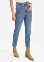 thumb-Afficher les détails de 891 Maya Pantalon Bleu   En  Slim Fit Femme