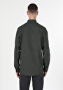 thumb-Afficher les détails de Chemise À Manches Longues Kaki Regular Fit   Homme