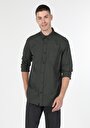 thumb-Afficher les détails de Chemise À Manches Longues Kaki Regular Fit   Homme