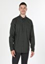 thumb-Afficher les détails de Chemise À Manches Longues Kaki Regular Fit   Homme