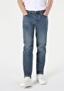 thumb-Afficher les détails de 046 Marco Pantalon Bleu Foncé   En  Loose Straight Fit Homme