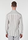 thumb-Afficher les détails de Chemise À Manches Longues Beige Slim Fit   Homme