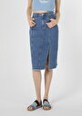 thumb-Afficher les détails de Jupe Denim Slim Fit    Femme