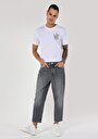 thumb-Afficher les détails de 057 Milas Pantalon Gris   En  Loose Relaxed Fit Homme