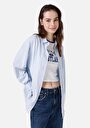 thumb-Afficher les détails de Chemise À Manches Longues Bleu Regular Fit   Femme