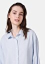 thumb-Afficher les détails de Chemise À Manches Longues Bleu Regular Fit   Femme