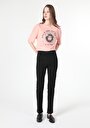 thumb-Afficher les détails de 703 Carla Pantalon Denim Straight Leg  En  Slim Fit Femme