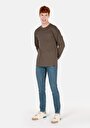 thumb-Afficher les détails de T-shirt À Manches Longues Kaki Regular Fit  Homme