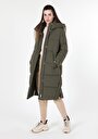 thumb-Afficher les détails de Manteau  Kaki Regular Fit  Femme