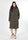 thumb-Afficher les détails de Manteau  Kaki Regular Fit  Femme
