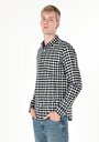thumb-Afficher les détails de Chemise À Manches Longues Marine    Homme