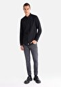 thumb-Afficher les détails de Chemise À Manches Longues Noir Slim Fit   Homme