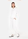 thumb-Afficher les détails de Pantalon De Survêtement Blanc Regular Fit Femme