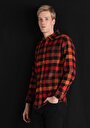 thumb-Afficher les détails de Chemise À Manches Longues Rouge Regular Fit   Homme