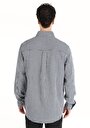 thumb-Afficher les détails de Chemise À Manches Longues Marine    Homme