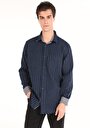 thumb-Afficher les détails de Chemise À Manches Longues Marine    Homme