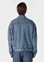 thumb-Afficher les détails de Veste De Blazer Bleu Oversize Fit   Homme