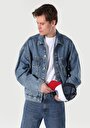 thumb-Afficher les détails de Veste De Blazer Bleu Oversize Fit   Homme