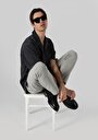 thumb-Afficher les détails de Chemise À Manches Courtes Gris  Oversize Fit Homme