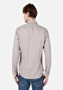 thumb-Afficher les détails de Chemise À Manches Longues Beige Slim Fit   Homme