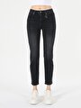 thumb-Afficher les détails de 703 Carla Pantalon Noir   En  Slim Fit Femme