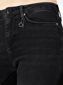 thumb-Afficher les détails de 703 Carla Pantalon Noir   En  Slim Fit Femme