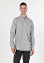 thumb-Afficher les détails de Chemise À Manches Longues Gris Regular Fit   Homme
