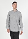thumb-Afficher les détails de Chemise À Manches Longues Gris Regular Fit   Homme