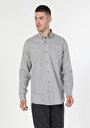 thumb-Afficher les détails de Chemise À Manches Longues Gris Regular Fit   Homme