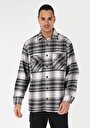 thumb-Afficher les détails de Chemise À Manches Longues Gris Comfort Fit   Homme