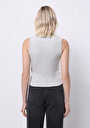 thumb-Afficher les détails de Gris Slim Fit Femme
